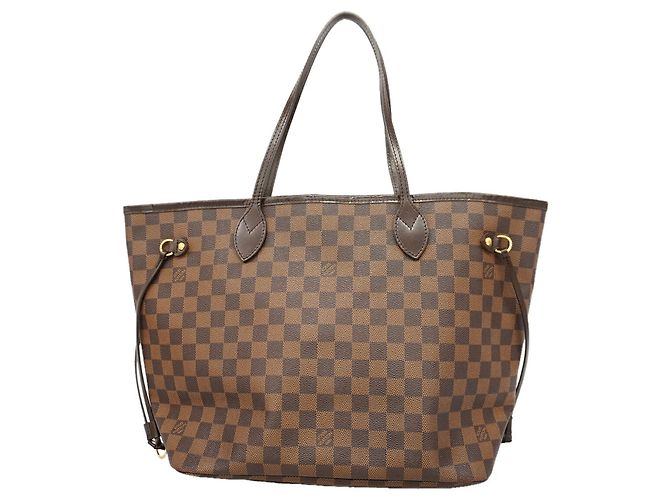 Sac cabas Louis Vuitton Damier Neverfull MM N51105 Ebene