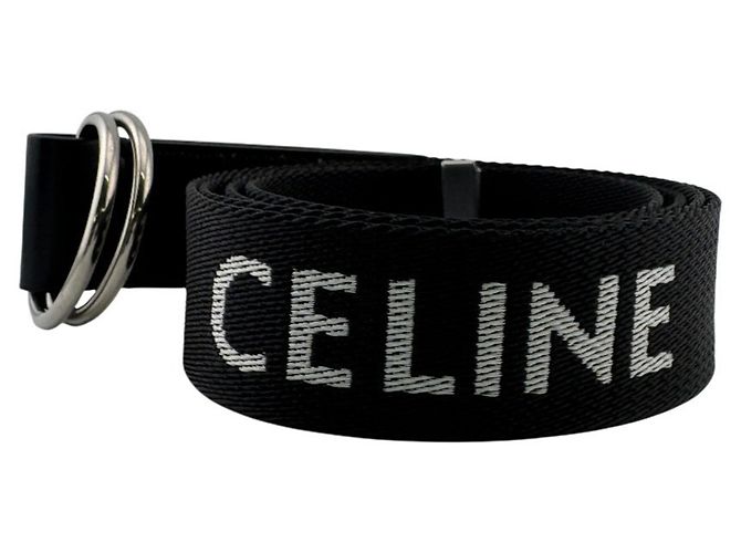 Céline Celine Gürtel aus schwarzem Nylon