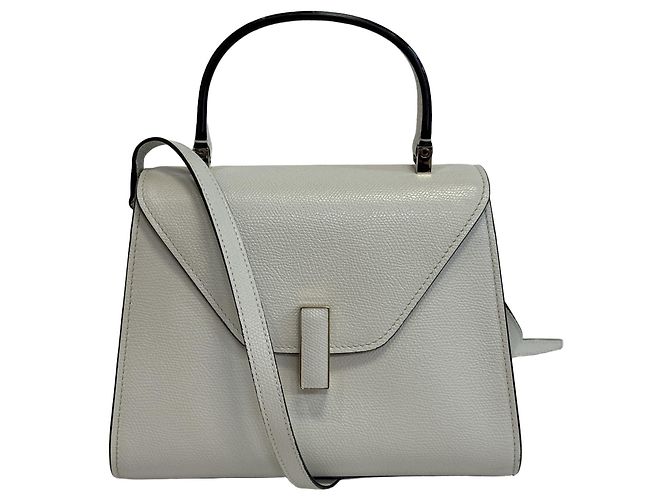 Bolsa Crossbody Valextra em couro branco