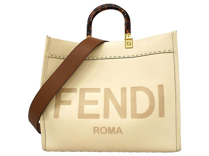Fendi Sunshine Leder-Tote-Bag
