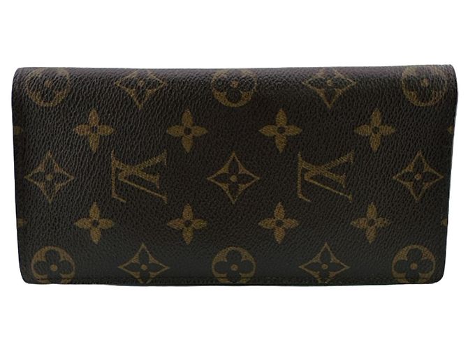 Louis Vuitton Portefeuille Brazza Monogram Leather Wallet