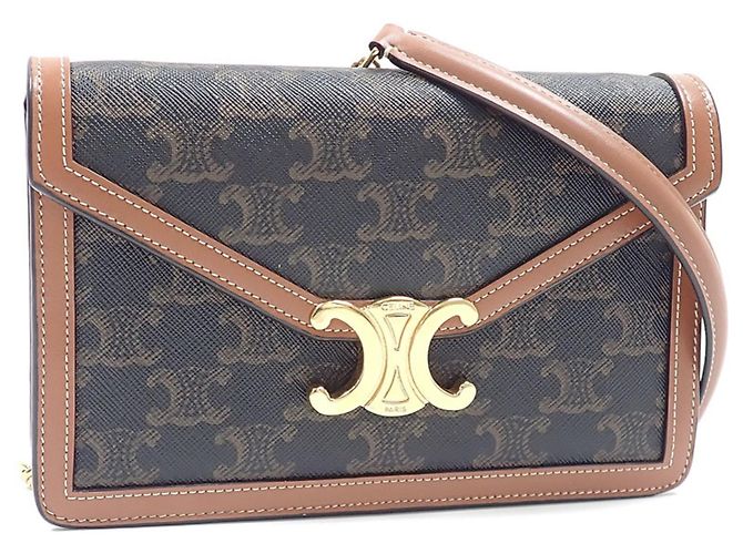 Triomphe Céline Sac à épaule à chaîne Celine