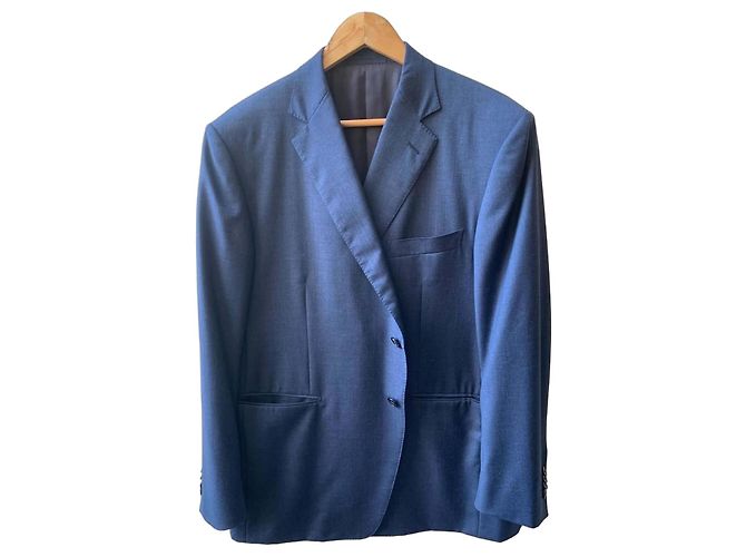 Ermenegildo Zegna Single-breasted blue jacket