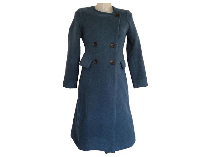 Isabel Marant blauer Wollmantel