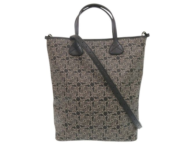 Céline Sac cabas 2-Way Sulky en cuir noir Celine