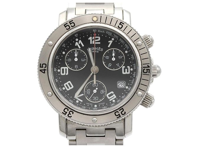 Hermès Relógio Hermes Clipper Diver Chronograph CL2.910 em aço inoxidável, quartzo