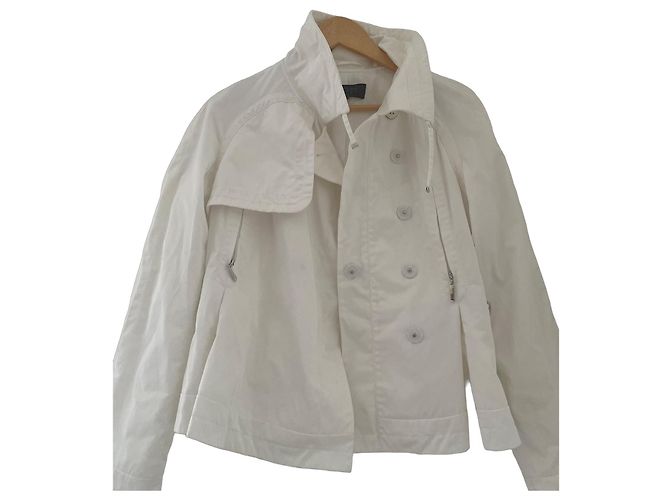 Escada Sport weiße Polyesterjacke