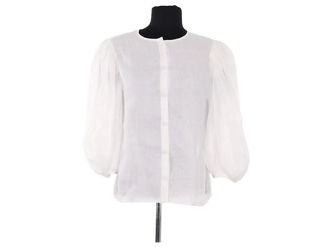 Chloé Bluse aus weißem Ramie