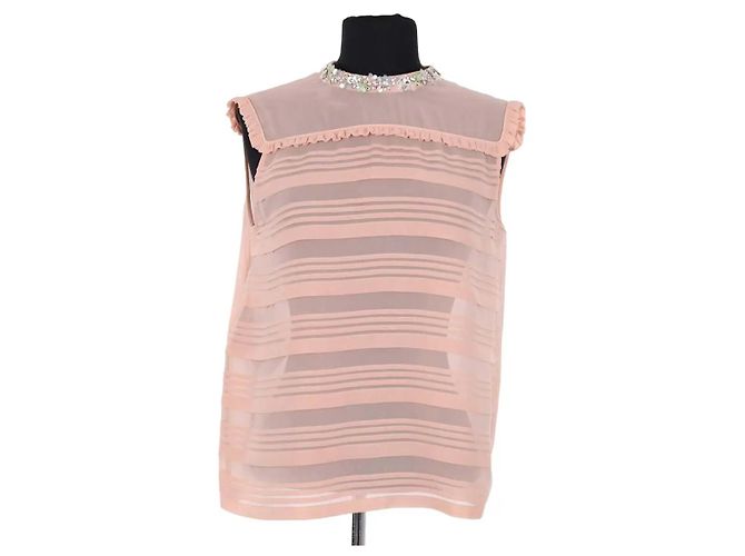 Miu Miu Bluse aus rosa Seide