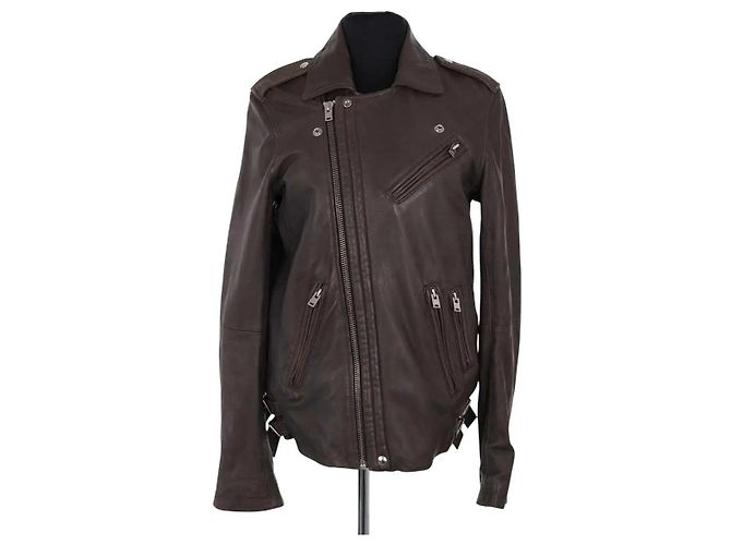 Iro Brown Leather Jacket XS