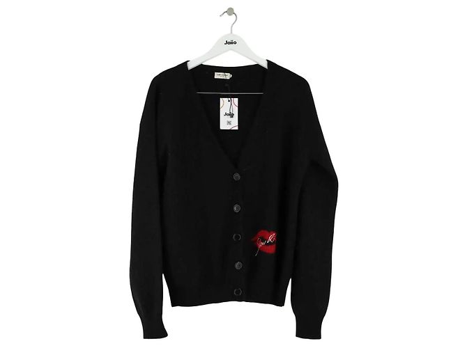 Autre Marque Saint Laurent Schwarzer Wollpullover XS