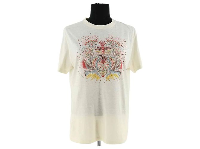 Camiseta Dior ecru de algodón
