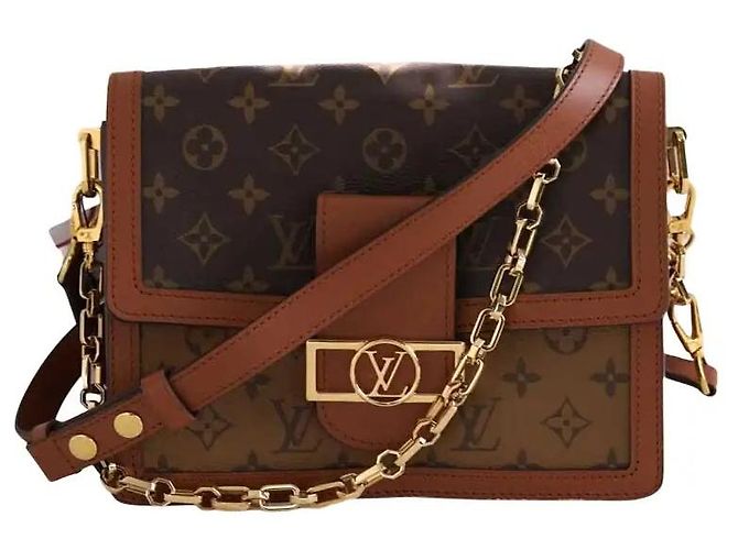 Louis Vuitton borsa a tracolla Dauphine MM marrone
