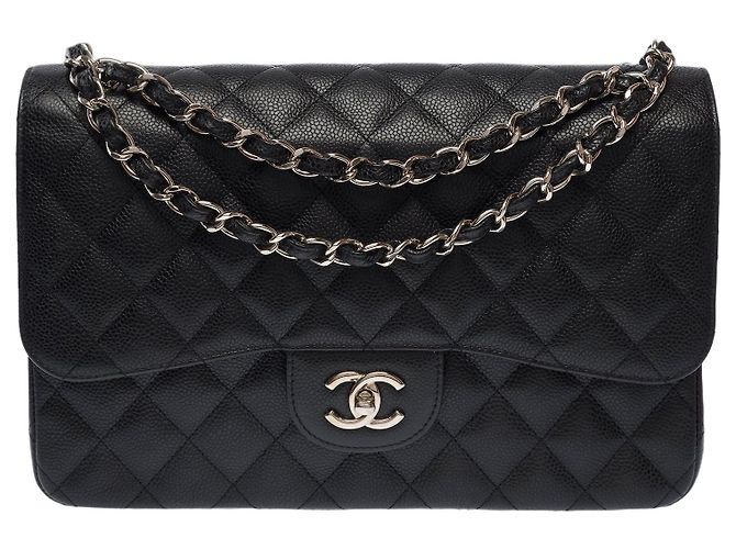 Bolsa CHANEL Timeless/Classique em Couro Preto - 104005