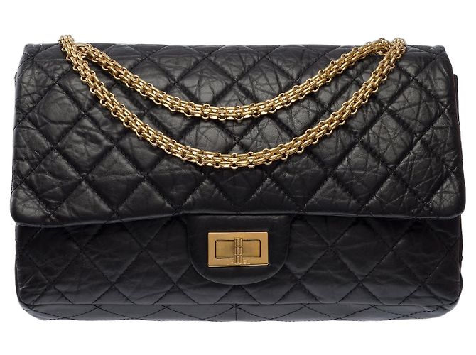 Mademoiselle Borsa CHANEL 2.55 in Pelle Nera - 104014
