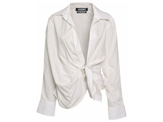Jacquemus, Camisa Le coup de soleil em white