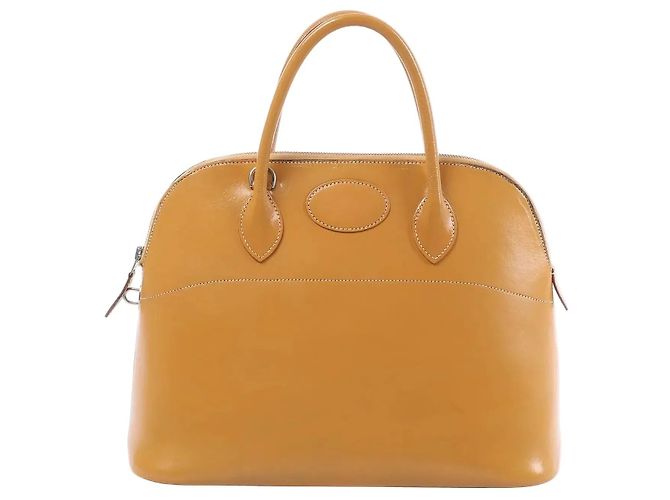 Hermès Sac à main HERMES Bolide 35 en cuir, Natural Brown D: 2000