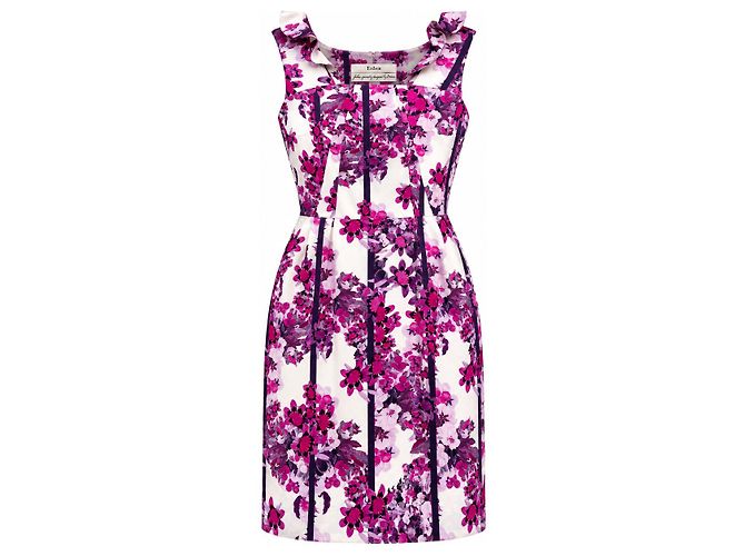 Erdem Seidenkleid mit Blumenprint
