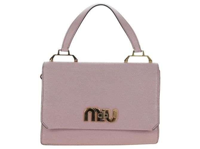 Miu Miu Logo Flap Leather Small