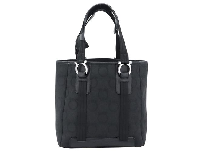 Salvatore Ferragamo Gancini Top Handle Canvas