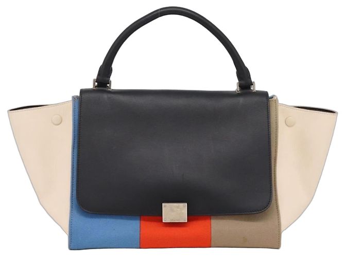 Céline Celine Tricolor Trapeze Leather Medium