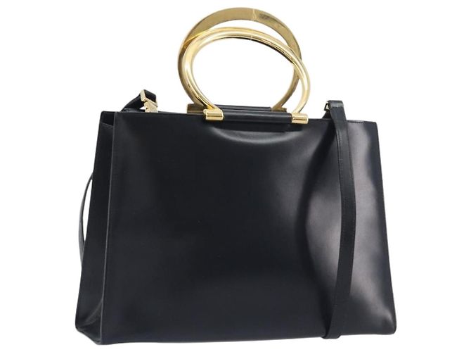 Céline Celine Top Handle Leather