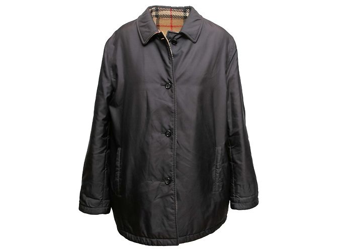 Black & Multicolor Burberry Reversible Jacket Size US L