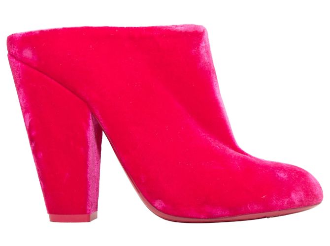 Mules con tacco in velluto a punta Givenchy Hot Pink Taglia 38.5