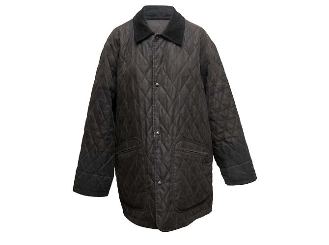 Chaqueta acolchada negra Burberry con forro Nova Check Talla US XL