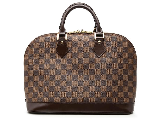 Sac à main Louis Vuitton Damier Ebene Alma PM Marron