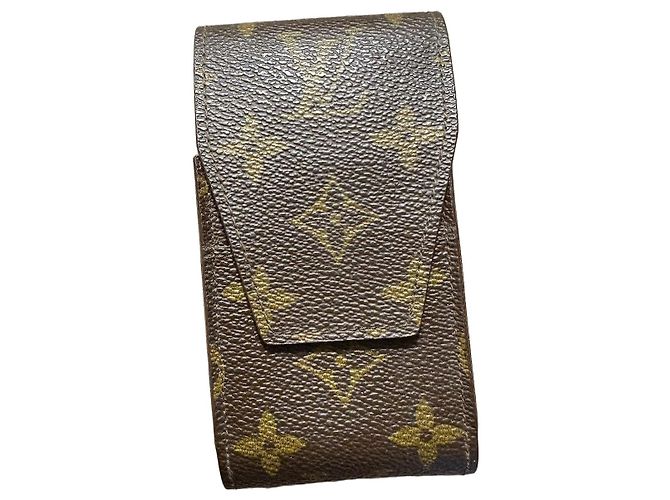 Louis Vuitton Pochette Étui cigarette Monogram toile marron