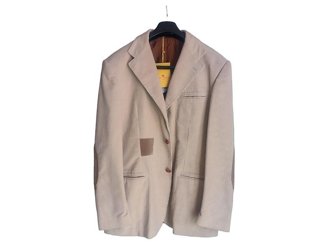 Etro Cordblazer Beige Cotton