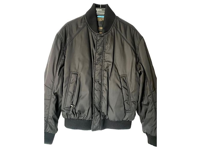 Prada Black quilted nylon bomber jacket