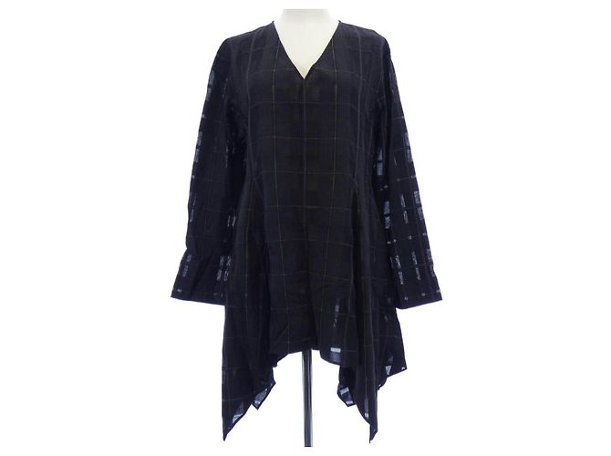 Autre Marque LE PHIL Check Sheer Top