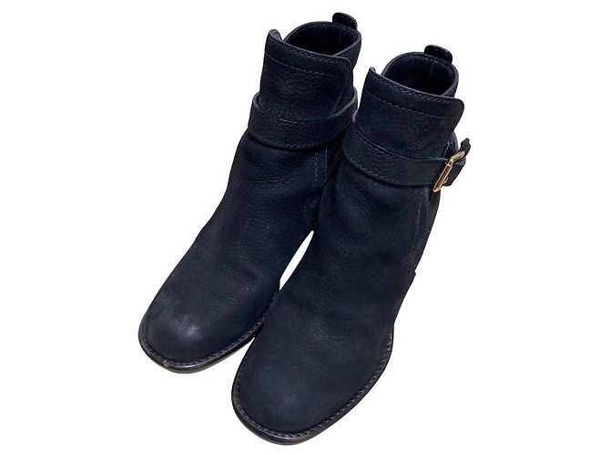 Louis Vuitton Leder- Stiefeletten