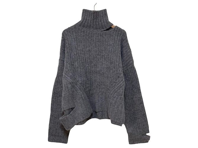 Autre Marque PRANK PROJECT Pullover de Alpaca Shaggy Slit