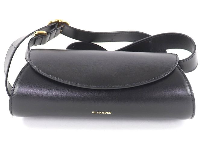 Sac à épaule mini en cuir Cannolo Jil Sander