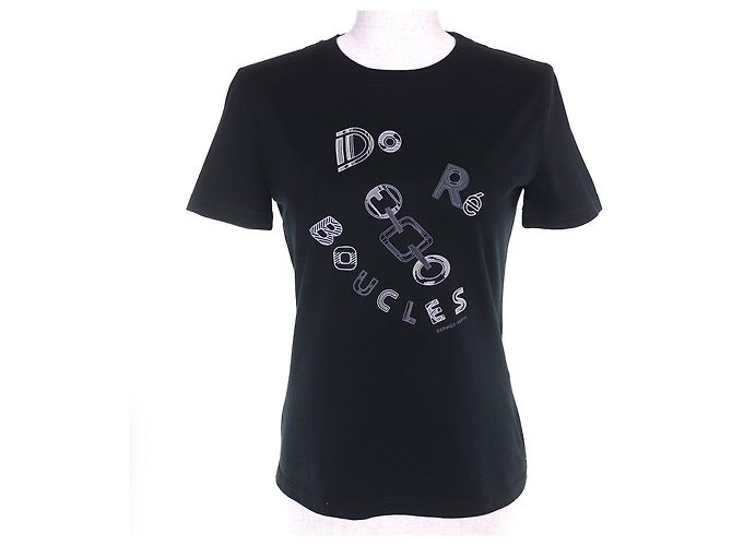 Camiseta de algodón Hermès Do RE BOUCLES 36