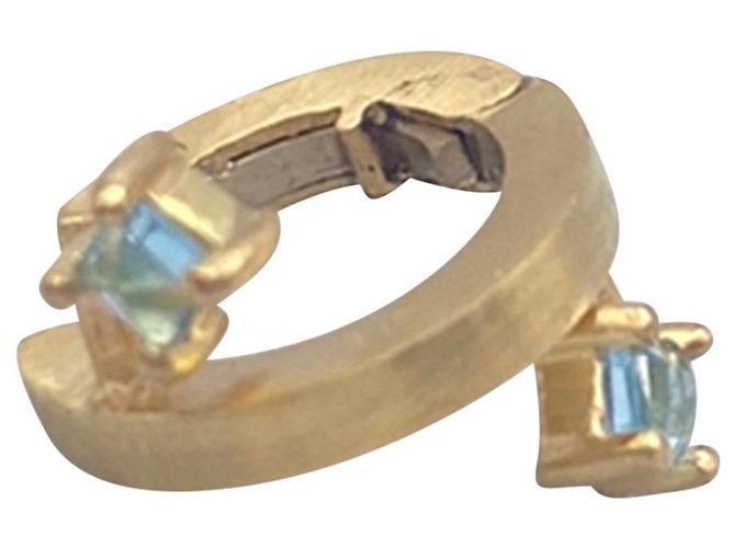 Autre Marque Pendientes de Oro Amarillo - Ashaha