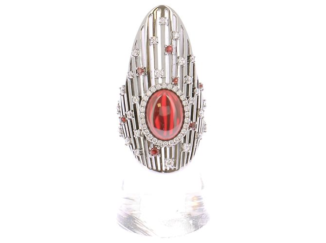 Anillo rojo Les Éventails APM Monaco Talla 52