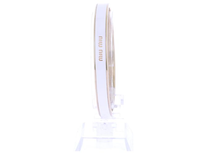 Miu Miu Weiß-goldenes Armband