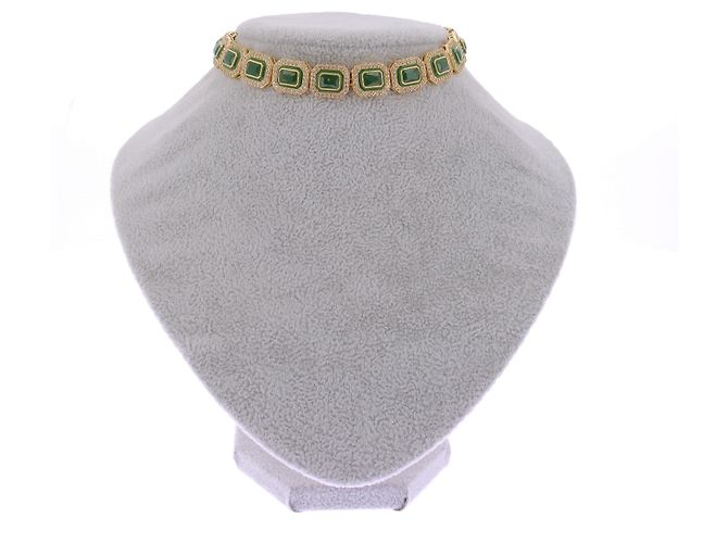Autre Marque Gargantilla Sharnee Opuline Verde