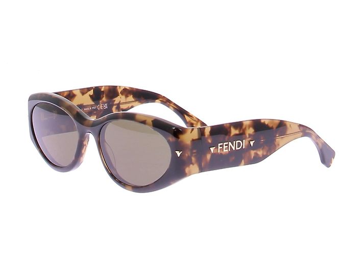 Fendi Tortoiseshell Sunglasses Brown Plastic