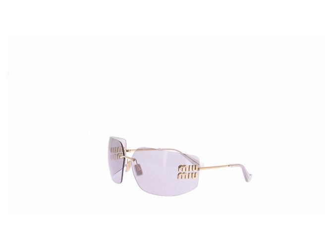 Gafas de sol Miu Miu doradas de metal