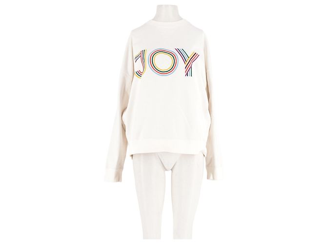 Autre Marque LA DOUBLEJ weißer Baumwollpullover Joy