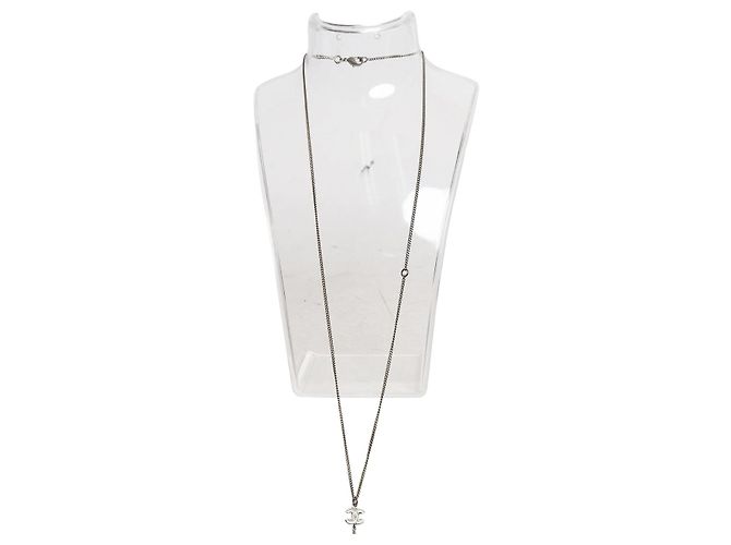 Chanel Silver Coco Mark B10A Halskette