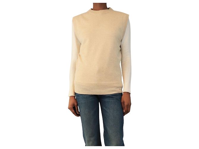 Anine Bing Ärmelloses Kaschmir-Top in Neutral - size XS