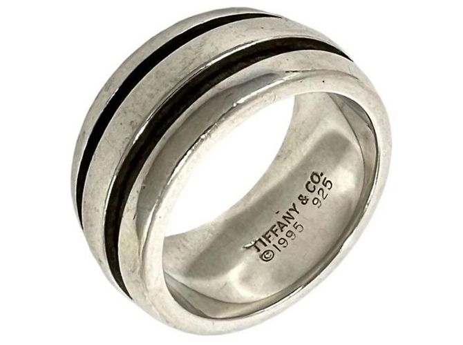 Autre Marque Anello doppio scanalato Tiffany Vintage
