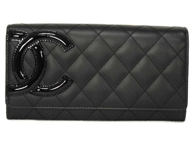 Cambon Chanel Matelassé Long Flap Wallet