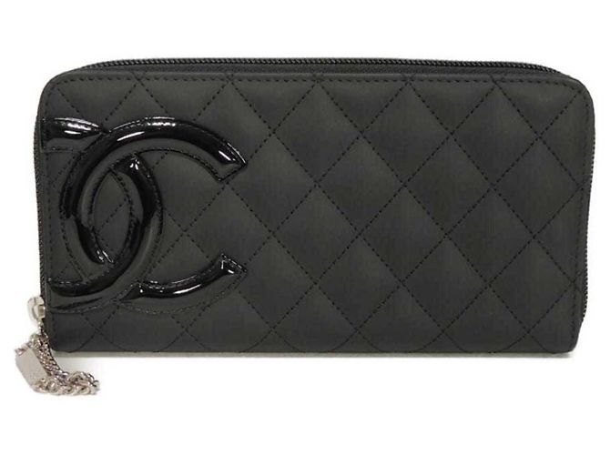 Cambon Portafoglio lungo con zip Chanel Matelassé